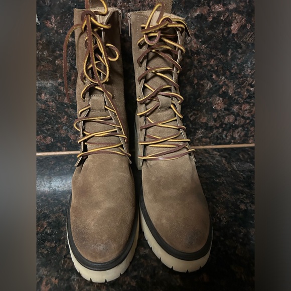 Free People Dylan Lace Up Boots Leather Platform 9.5 - Picture 4 of 11